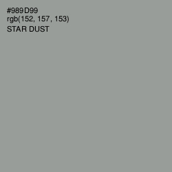 #989D99 - Star Dust Color Image
